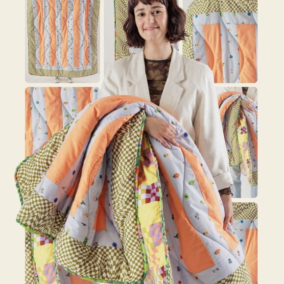 BAGGU DEADSTOCK QUILT THROW - Picture 2 of 4